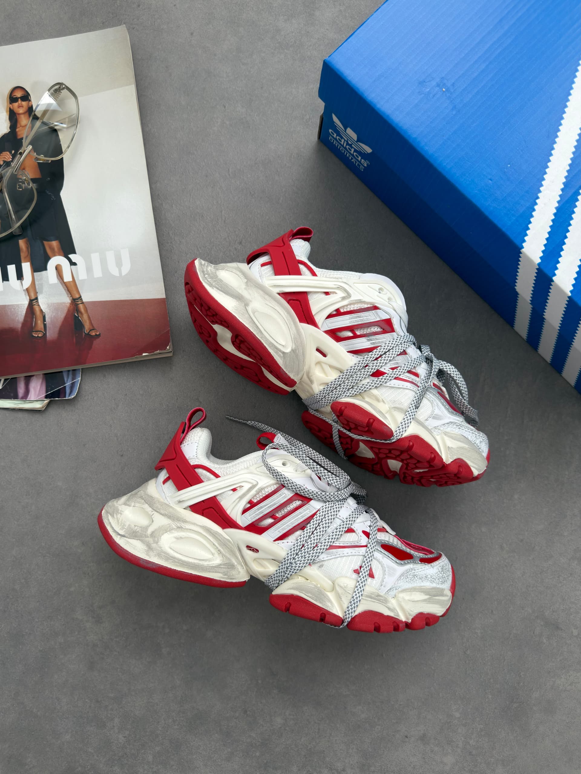 Adidas Vento XLG Deluxe White Red, арт. AS074-1638891 — фото 1